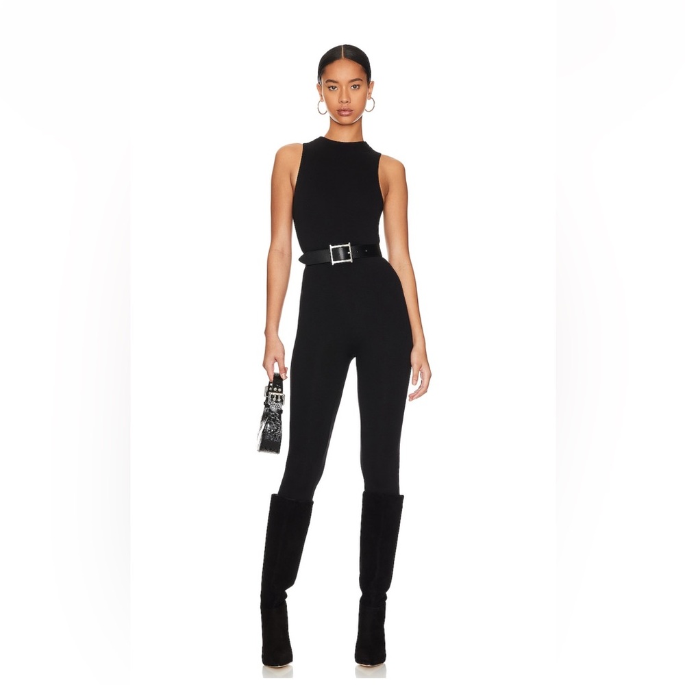 AFRM x Revolve Kiki Black Sleeveless Jumpsuit